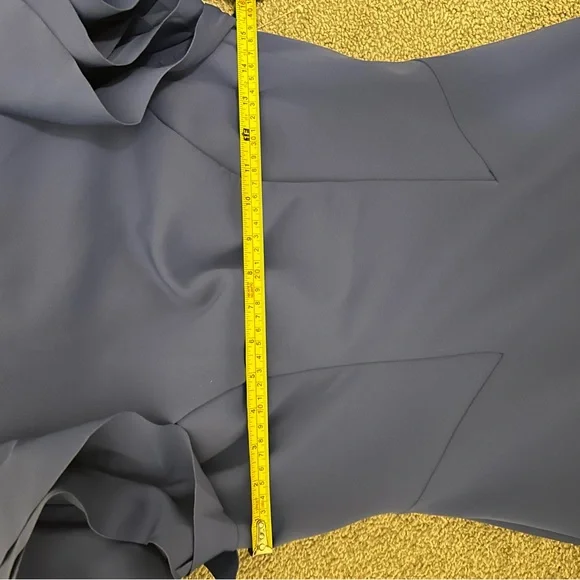 Rene Ruiz Collection 3D FLORAL SLEEVE FIT AND FLARE SCUBA GOWN size 6 - Picture 5 of 7